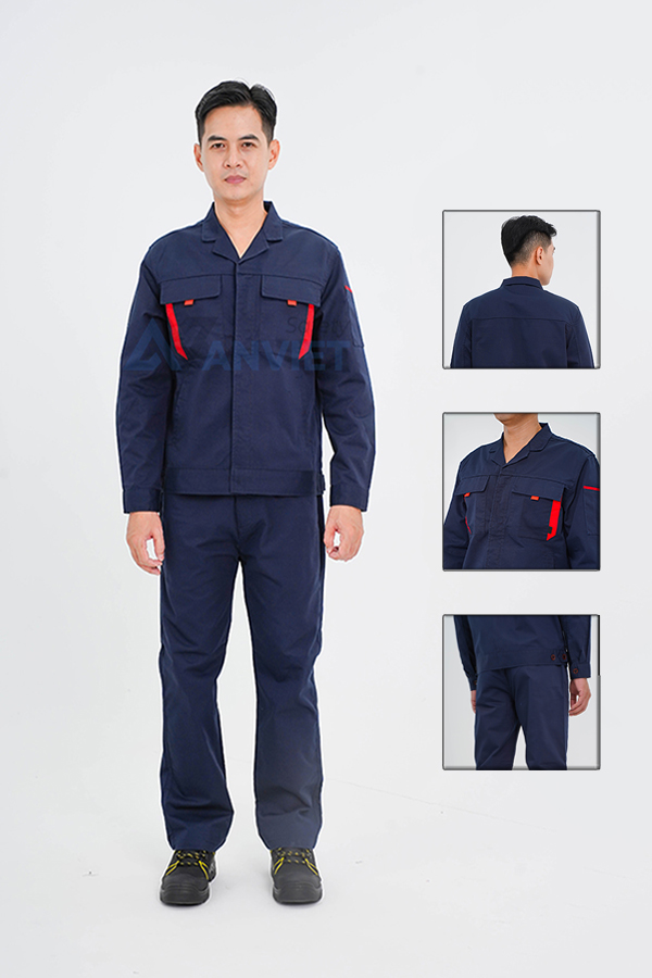 Quần áo bảo hộ lao động Evinz AV76 cao cấp, đồng phục bảo hộ cho kỹ sư kỹ  thuật