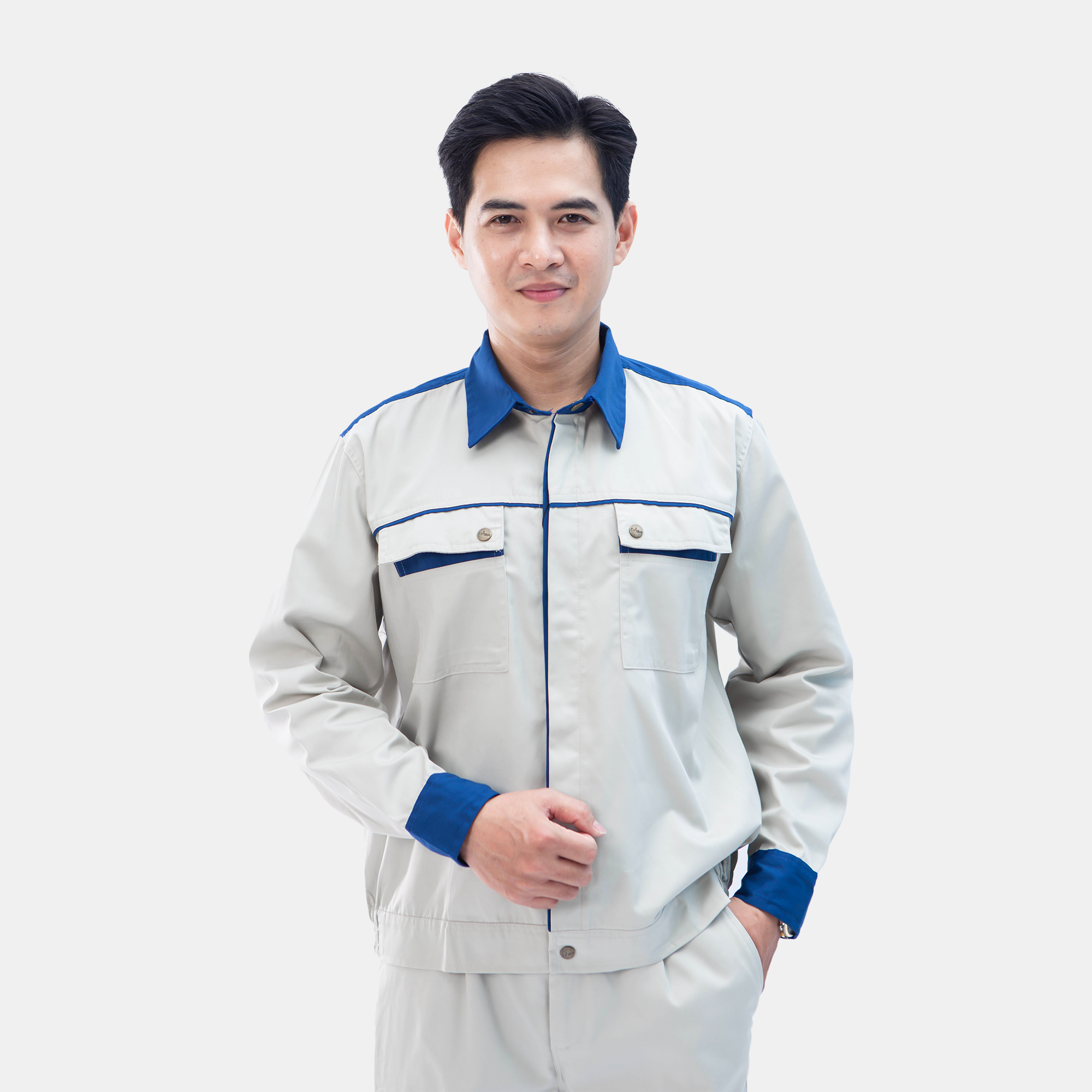 Quần áo bảo hộ lao động Evinz AV01 cho kỹ sư kỹ thuật, công nhân