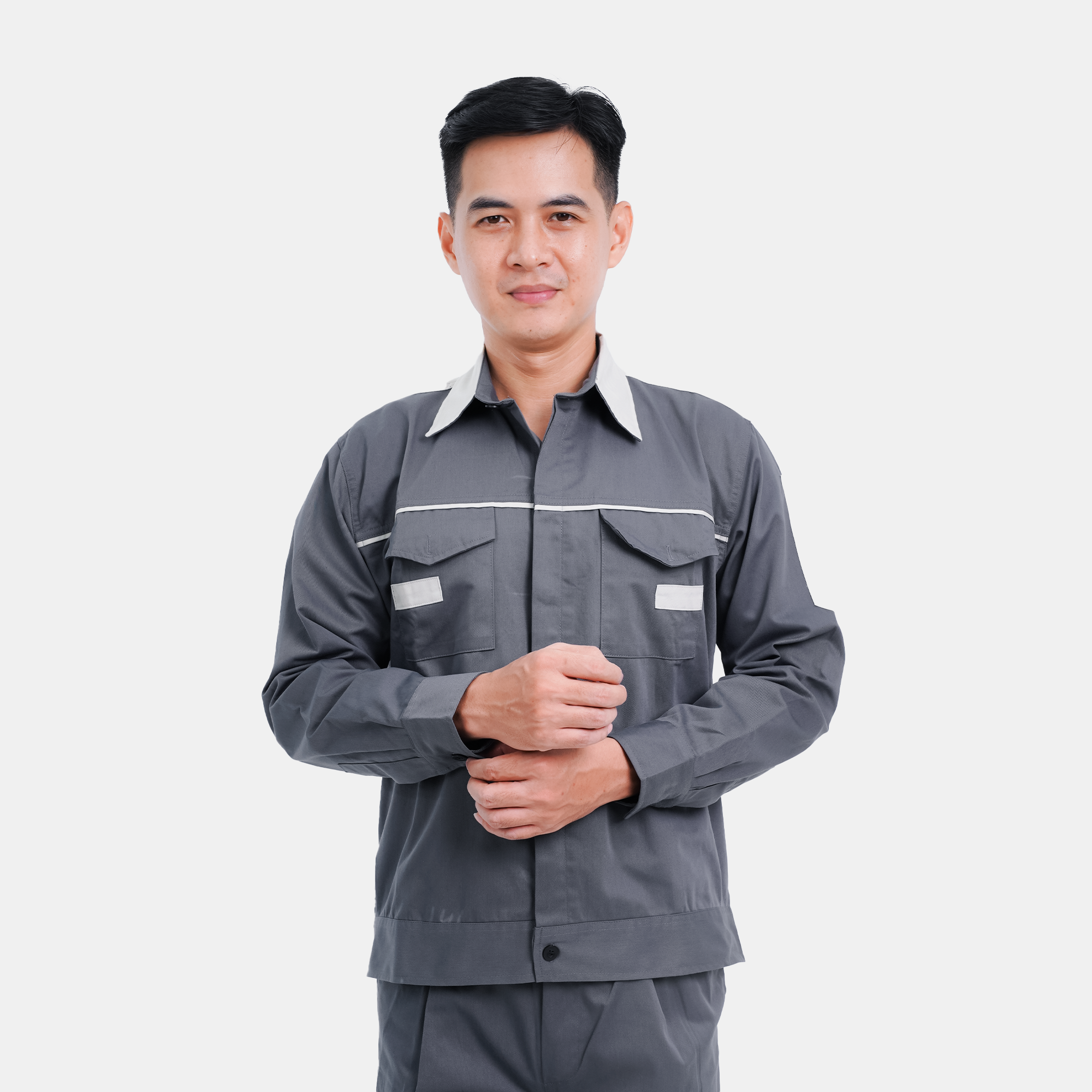 Quần áo bảo hộ lao động Evinz AV07 cho kỹ sư kỹ thuật, quần áo công nhân