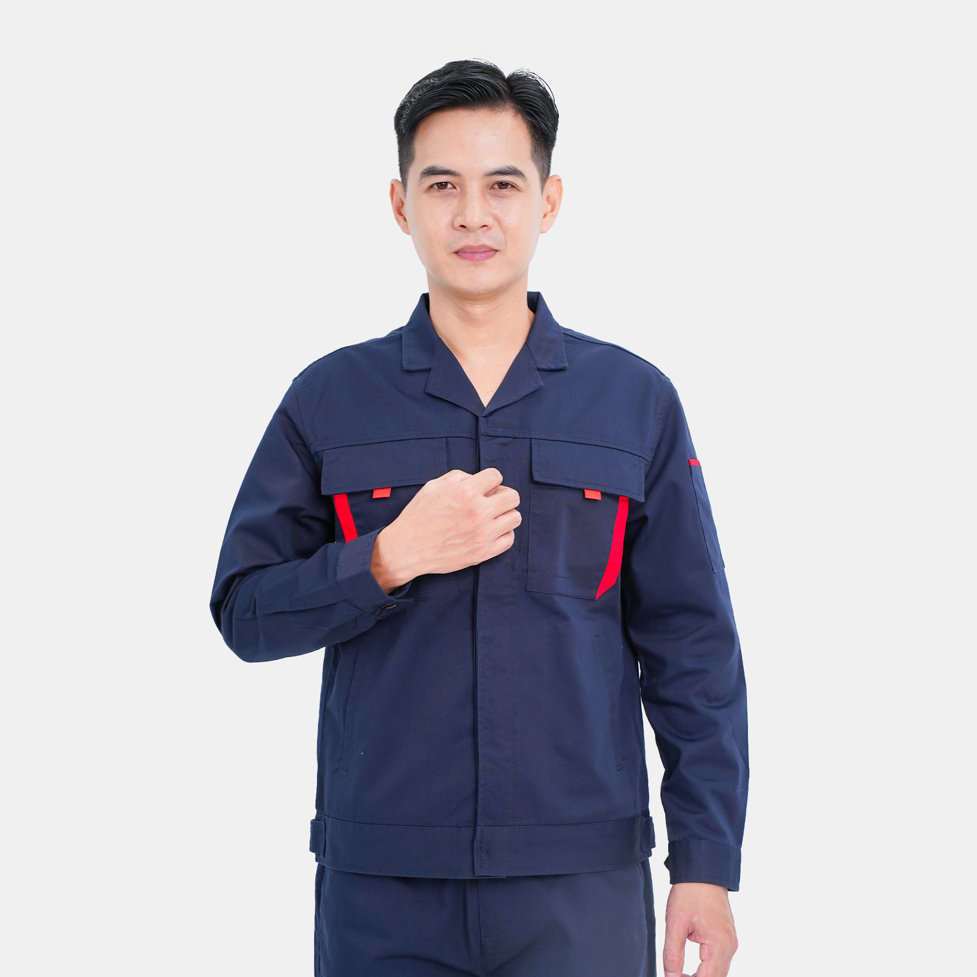 Quần áo bảo hộ lao động Evinz AV14 cao cấp, đồng phục bảo hộ cho kỹ sư kỹ thuật