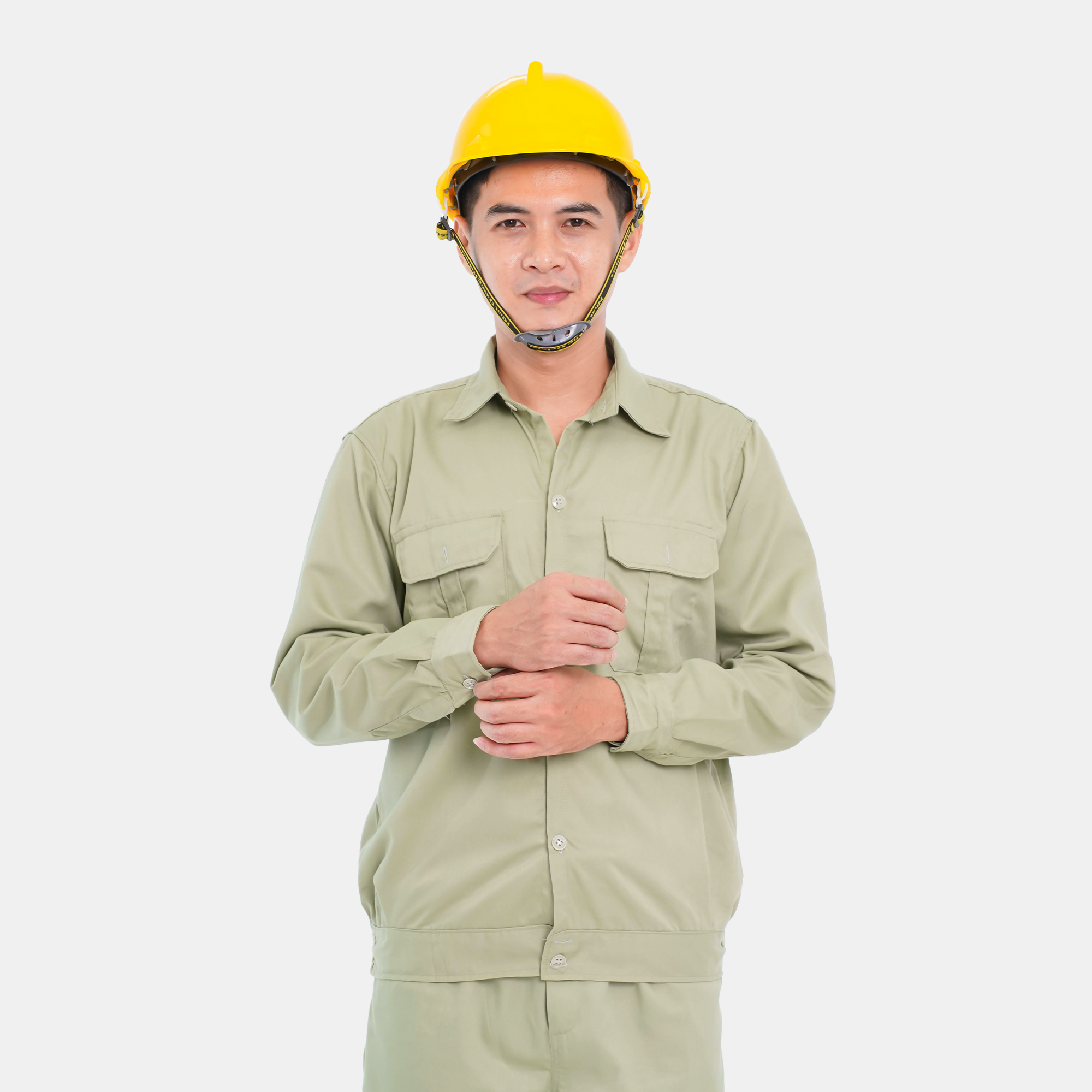 Đồng phục công nhân Evinz AV44 cao cấp, quần áo công nhân dài tay siêu bền