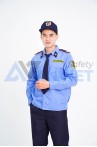 Áo bảo vệ dài tay BH01A màu xanh thấm hút mồ hồi tốt, Size M - Vải kate liên doanh