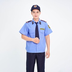 Áo bảo vệ ngắn tay BH02A màu xanh mềm mại, Size M - Vải kate liên doanh