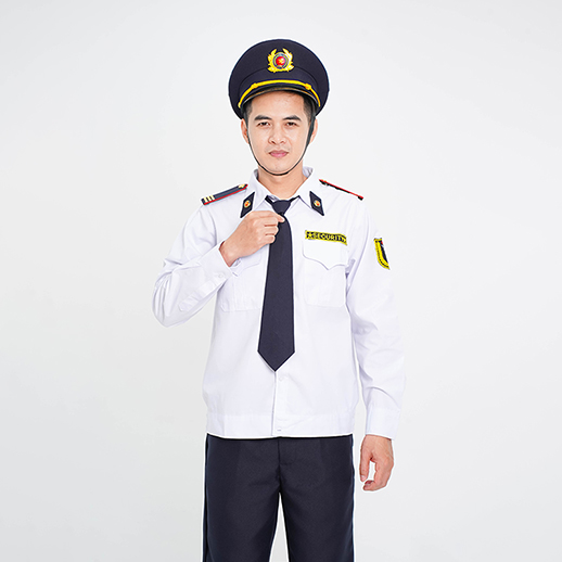 Áo bảo vệ dài tay bo đai thoáng mát màu trắng BH05A