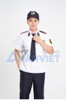 Áo bảo vệ ngắn tay BH06A màu trắng bo lai thoáng khí, Size M - Vải kate liên doanh