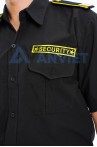 Logo bảo vệ BH34 chữ Security thêu nổi trước ngực 