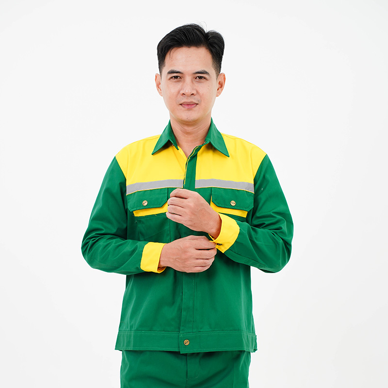 Quần áo bảo hộ lao động Evinz AV22 tay dài cho kĩ sư, công nhân môi trường giá rẻ