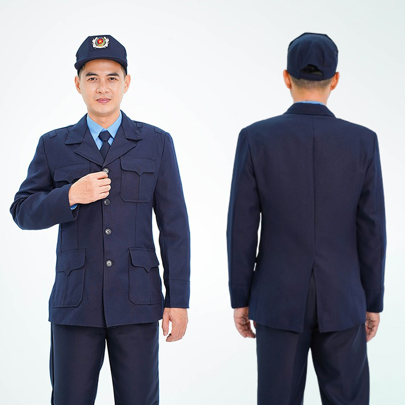 Áo vest bảo vệ BH13A dài tay màu xanh than lịch sự