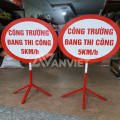 Biển cảnh báo công trường đang thi công hình tròn V18, Biển báo hiệu