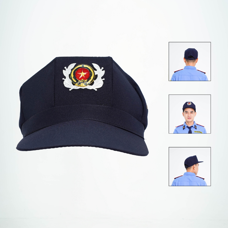 Mũ bảo vệ BH36 dáng lưỡi trai ba cạnh màu xanh than