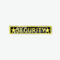 Logo bảo vệ BH34 chữ Security thêu nổi trước ngực , Logo thêu nổi