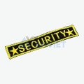 Logo bảo vệ BH34 chữ Security thêu nổi trước ngực , Logo thêu nổi