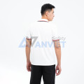 Áo polo đồng phục màu trắng P03, Size S - Vải cá sấu mè