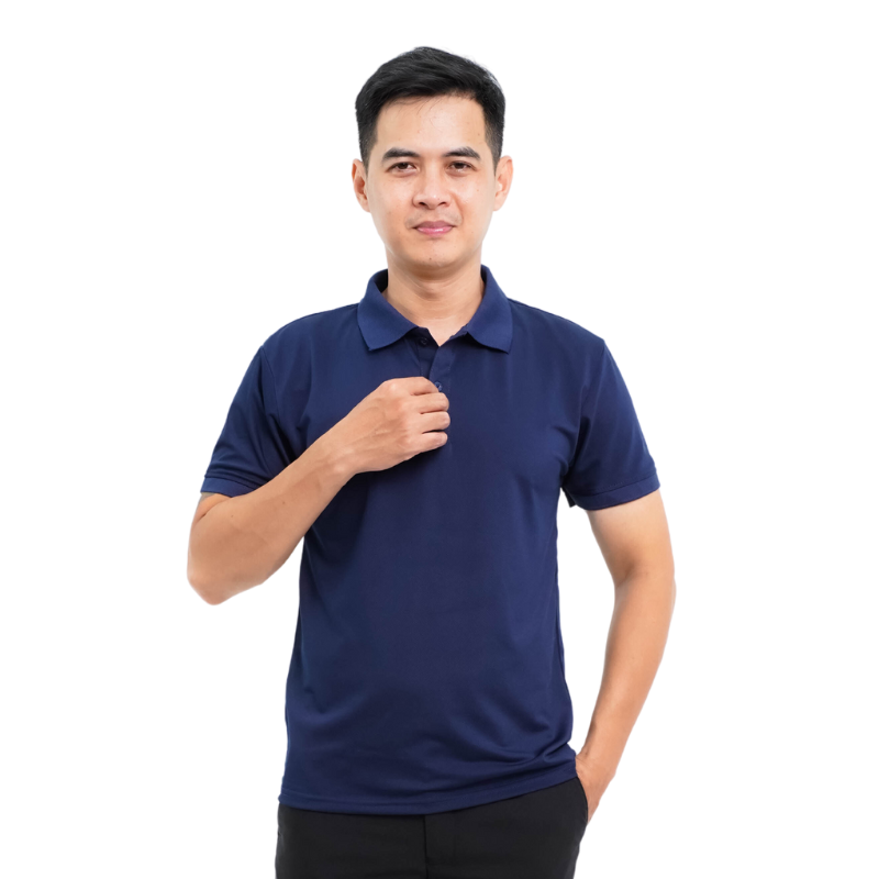 Áo polo đồng phục công ty màu xanh than P07