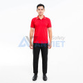 Áo polo đồng phục màu đỏ P05, Size S - Vải cá sấu mè