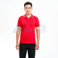 Áo polo đồng phục màu đỏ P05, Size S - Vải cá sấu mè