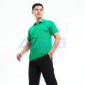 Áo phông đồng phục màu xanh lá P16, Size L - Vải cá sấu mè