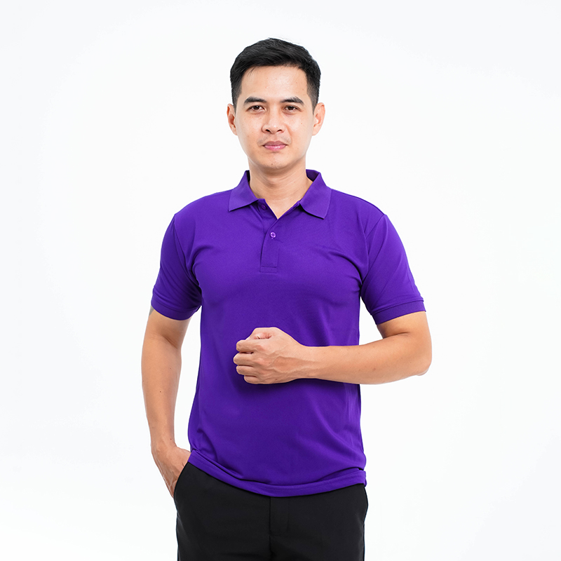 Áo phông đồng phục màu tím P13