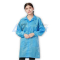 Áo choàng phòng sạch chống bụi, chống tĩnh điện cho công nhân thực phẩm S103, Màu xanh - Size M