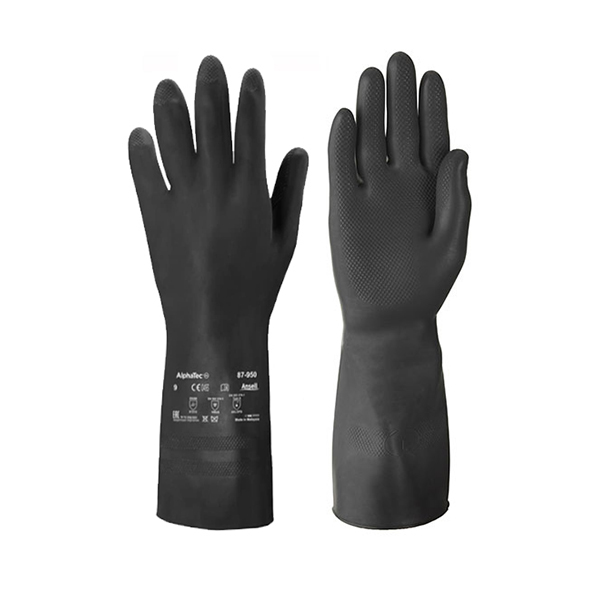 Găng tay bảo hộ chống mài mòn, chống hóa chất Alphatec 87-950 loại dày