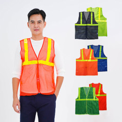 Áo gile phản quang lưới siêu bền cho công nhân AV30, Màu cam