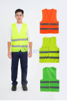 Áo gile phản quang vải lưới cao cấp AV31, Màu xanh chuối
