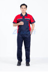 Quần áo bảo hộ lao động Evinz AV60 tay ngắn, form chuẩn cho kỹ sư, kỹ thuật , Size M - Vải kaki liên doanh