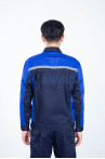 Quần áo bảo hộ lao động Evinz AV61 tay dài, chống bám bẩn cho kỹ sư, kỹ thuật, Size M - Vải kaki liên doanh