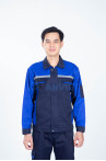 Quần áo bảo hộ lao động Evinz AV61 tay dài, chống bám bẩn cho kỹ sư, kỹ thuật, Size M - Vải kaki liên doanh