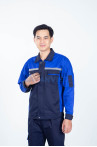 Quần áo bảo hộ lao động Evinz AV61 tay dài, chống bám bẩn cho kỹ sư, kỹ thuật, Size M - Vải kaki liên doanh