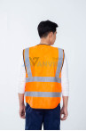 Áo gile phản quang chống tĩnh điện vải lưới polyester thoáng khí, siêu bền chống rách AV66, Màu xanh nõn chuối