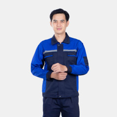 Quần áo bảo hộ lao động Evinz AV61 tay dài, chống bám bẩn cho kỹ sư, kỹ thuật, Size M - Vải kaki liên doanh