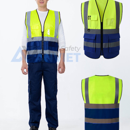 Màu xanh nõn chuối phối xanh dương
