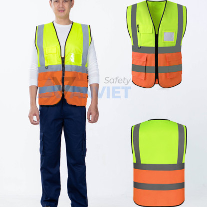 Màu xanh nõn chuối phối cam