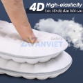 Lót giày thể thao 4D massage huyệt vị chất liệu cao su mềm, đàn hồi tốt L114, Mặt xám - Đệm trắng - Size 39/40