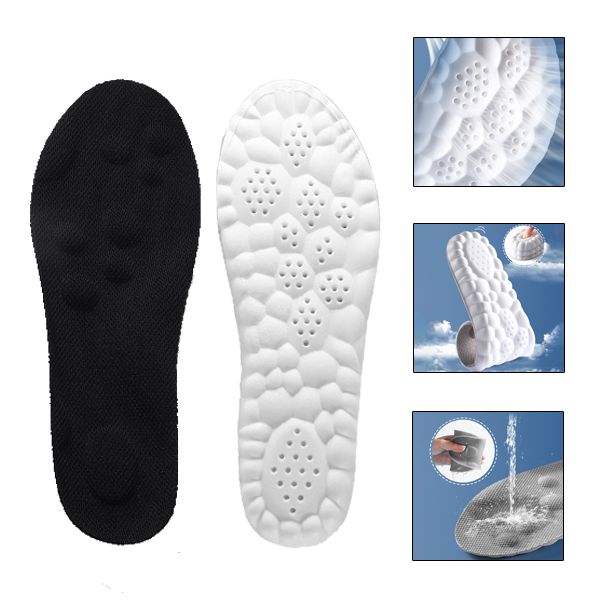 Lót giày thể thao 4D massage huyệt vị chất liệu cao su mềm, đàn hồi tốt L114