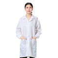 Áo choàng phòng sạch chống bụi, chống tĩnh điện cho công nhân thực phẩm S103, Size M - Màu xanh khóa kéo