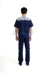 Quần áo bảo hộ lao động Evinz AV29 ngắn tay cho kỹ sư, nhân viên kỹ thuật, Size L - Vải kaki liên doanh