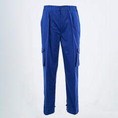 [Siêu khuyến mãi] Quần bảo hộ lao động AV03 màu xanh vải kaki siêu bền, Size L - Vải kaki liên doanh