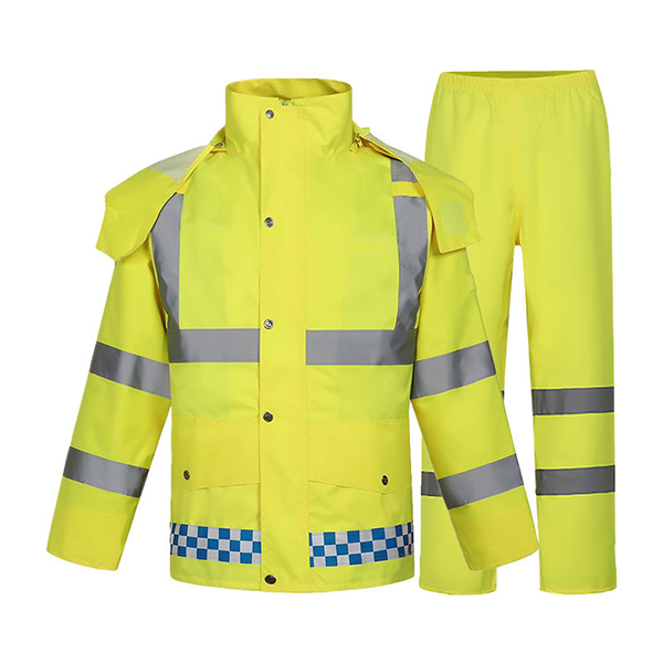 Bộ quần áo mưa phản quang cảnh sát giao thông loại 1 A09
