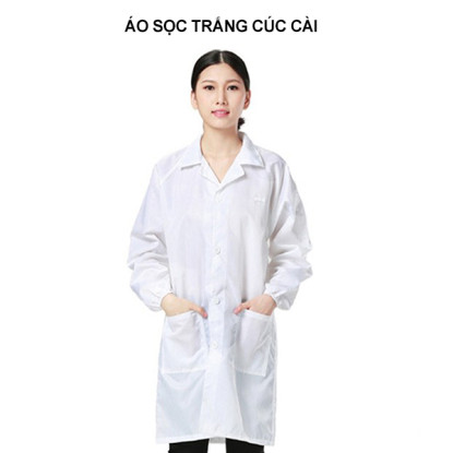 Màu trắng cúc cài