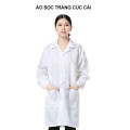 Áo choàng phòng sạch chống bụi, chống tĩnh điện cho công nhân thực phẩm S103, Size M - Màu xanh khóa kéo