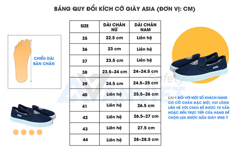 hướng dẫn chọn size