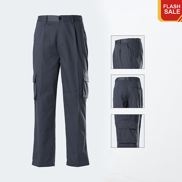 [Siêu khuyến mãi - Mua 1 tặng 1] Quần bảo hộ lao động AV02 màu xám thiết kế túi hộp tiện lợi