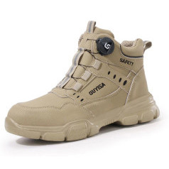 Giày bảo hộ lao động Zboot Z117 cao cổ, thiết kế nút vặn, chống đinh, chống thấm nước
