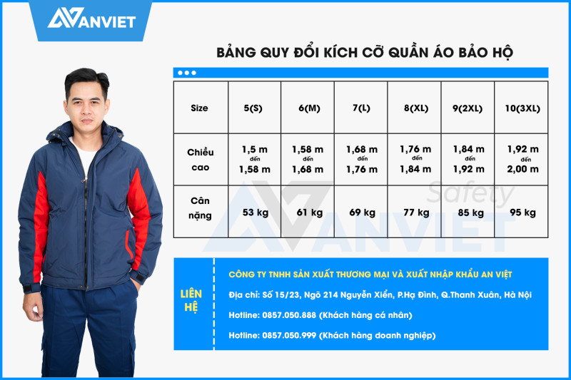 hướng dẫn chọn size