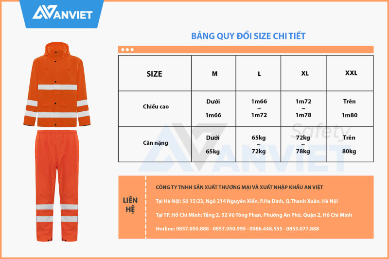 hướng dẫn chọn size