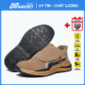 Giày thợ hàn Zboot Z103 da bò cao cấp chống cháy, đế thép chống đinh, Size 42