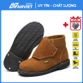 Giày thợ hàn Zboot Z106 cao cổ da bò chống cháy mũi thép, Size 42