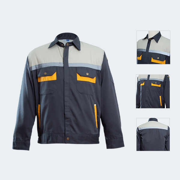 Áo bảo hộ lao động Evinz AV02 vải kaki thoáng mát, bền màu cho kỹ sư, công nhân